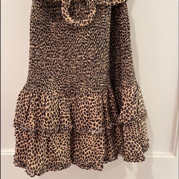 Leopard Print Maia Bergman Ada Smocked Dress | SZ M - Picture 8 of 8